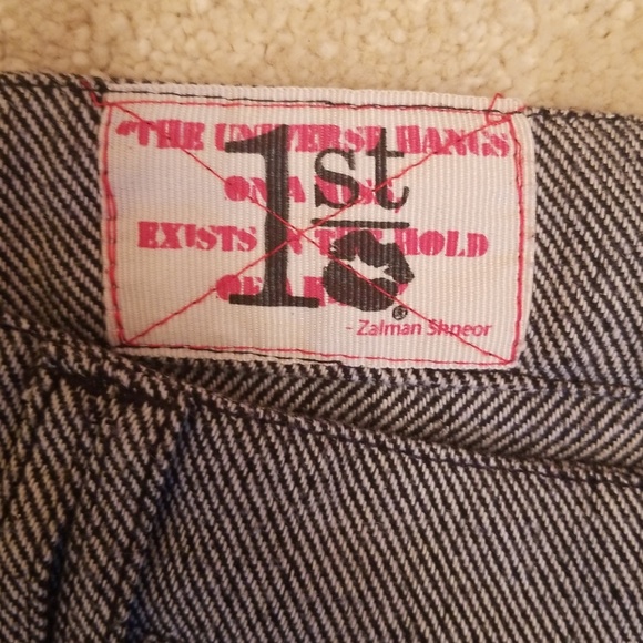 1st Kiss Shorts Sz 9 Juniors Black & White Twill - Picture 2 of 4